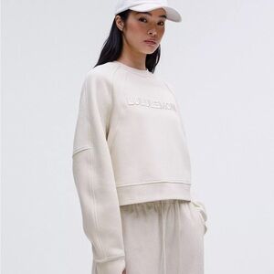 Scuba oversized pullover word mark